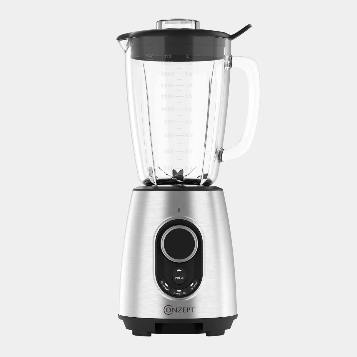 Conzept Blender Stål – 1200 W med 1,8 L Glaskande-Ritz Isenkram