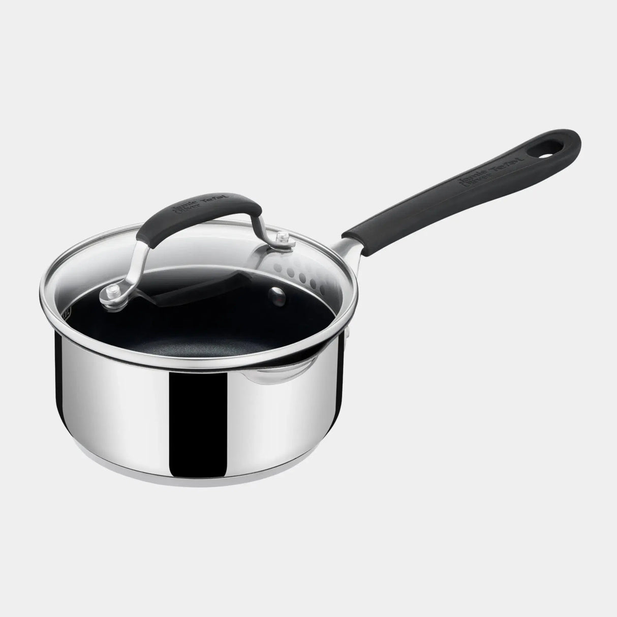 Tefal Jamie Oliver kasserolle 16 cm med låg - Rustfrit stål-Ritz Isenkram