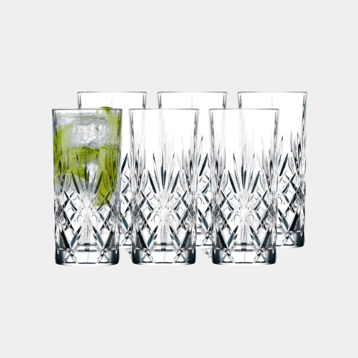 Lyngby Melodia Highballglas 6 stk.-Ritz Isenkram
