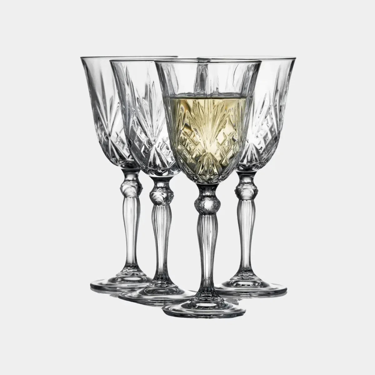 Lyngby Melodia Hvidvinsglas 21 cl 4 stk.-Ritz Isenkram