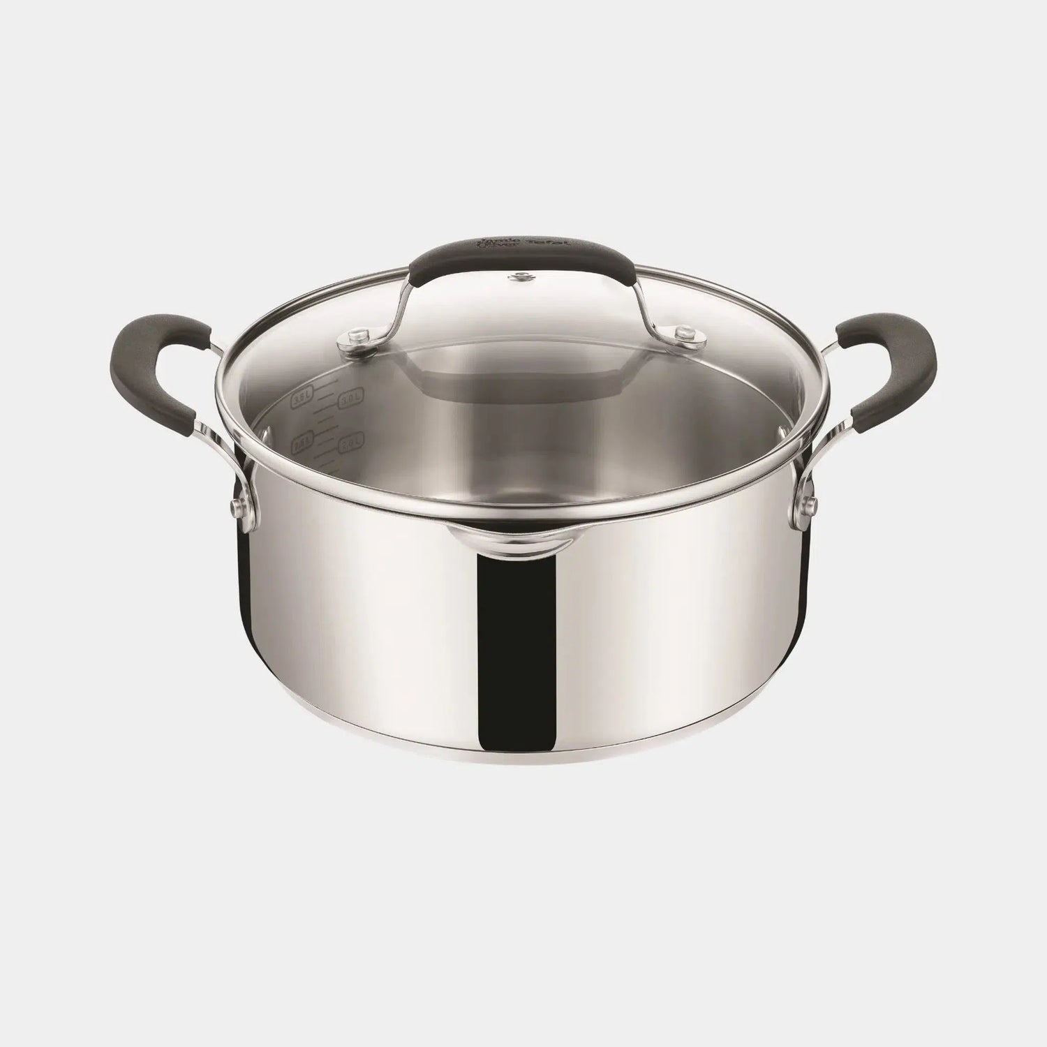 Tefal Jamie Oliver Gryde 24 cm / 5,2 L med Låg – Rustfrit Stål-Ritz Isenkram