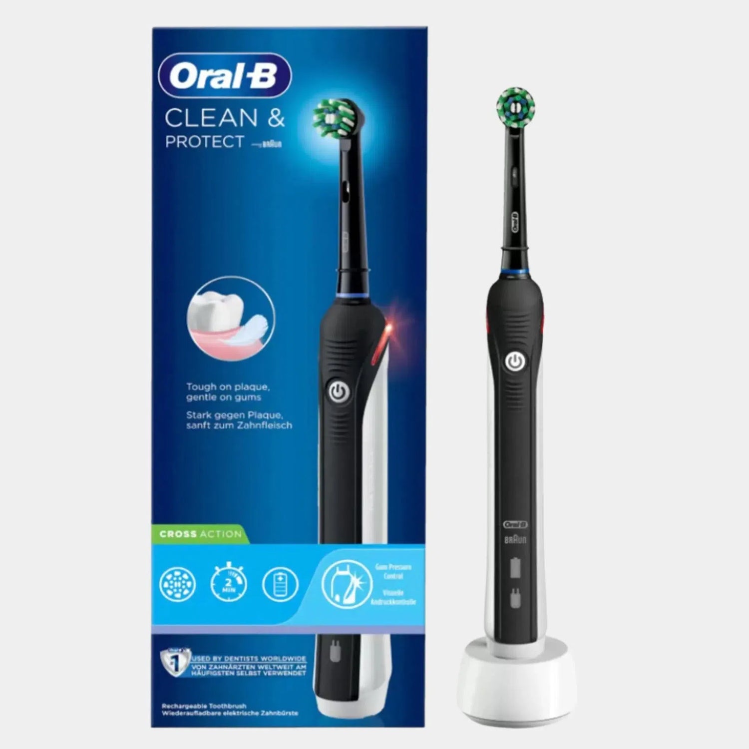Oral B tandbørste Clean & Protect Black Cross Action-Ritz Isenkram